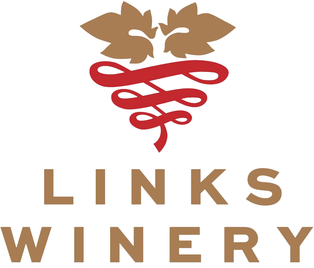 Links Winery logo featuring stylised grape leaves and flowing vine motif, representing New Zealand winemaking heritage.